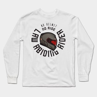 Law Abiding Rider Black Long Sleeve T-Shirt